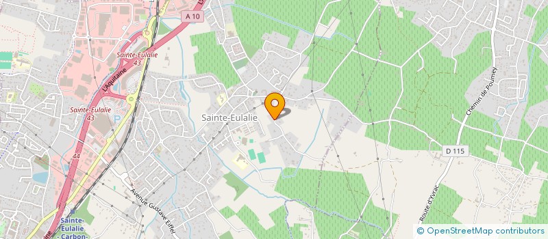 localisation de l'entreprise MONSIEUR RENE DUPUY à SAINTE-EULALIE