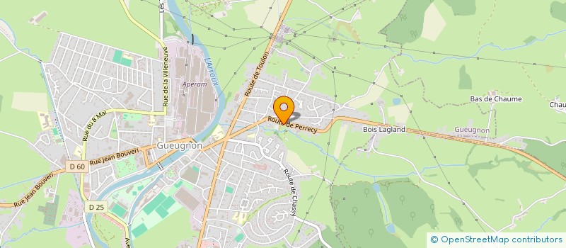 localisation de l'entreprise MONSIEUR RENE DURAND  GUEUGNON