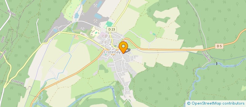 localisation de l'entreprise MONSIEUR RENE DURAND  CROTENAY