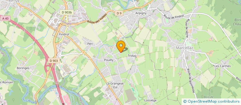 localisation de l'entreprise MONSIEUR RENE DURET à CONTAMINE-SUR-ARVE