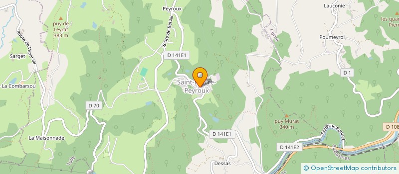 localisation de l'entreprise MONSIEUR RENE DUROUX  SAINT-HILAIRE-PEYROUX