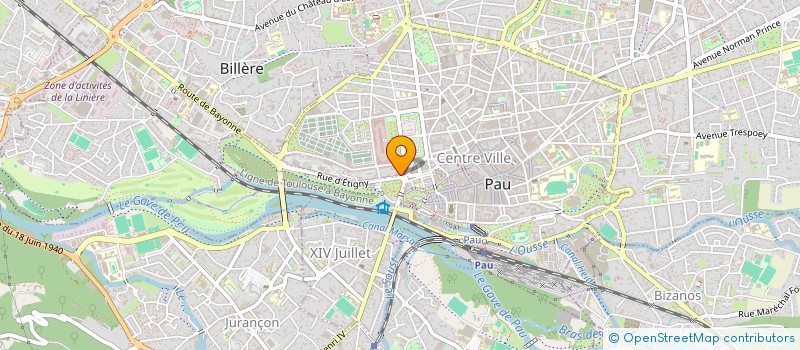 localisation de l'entreprise MONSIEUR RENE DUSSAU à PAU