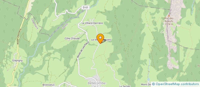 localisation de l'entreprise MONSIEUR RENE DUSSOLLIER  BELLECOMBE-EN-BAUGES