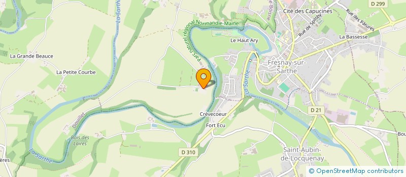 localisation de l'entreprise MONSIEUR RENE DUVAL  SAINT LEONARD DES BOIS