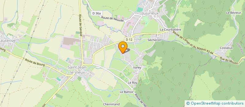 localisation de l'entreprise MONSIEUR RENE ECUYER à JUJURIEUX