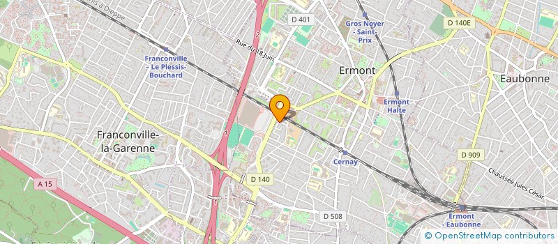 localisation de l'entreprise MONSIEUR RENE EL BHAR  ERMONT