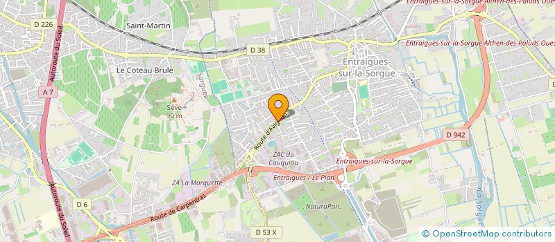 localisation de l'entreprise MONSIEUR RENE ESCOBAR à ENTRAIGUES-SUR-LA-SORGUE