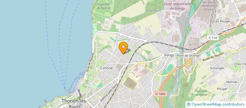 localisation de l'entreprise MONSIEUR RENE ESNEE à THONON-LES-BAINS