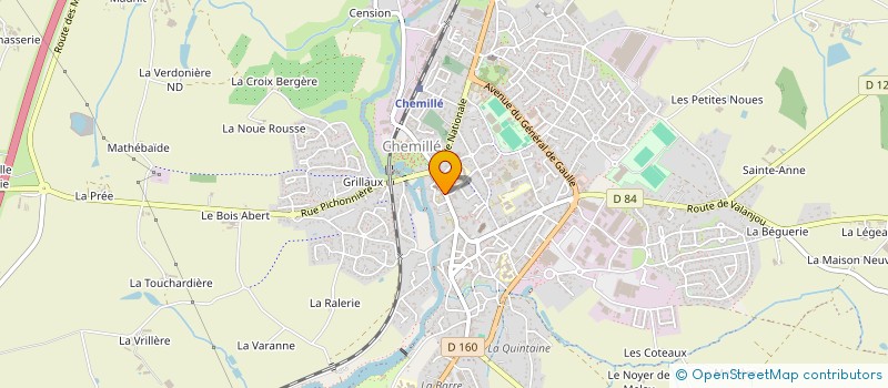 localisation de l'entreprise MONSIEUR RENE ESTRADE  CHEMILLE-EN-ANJOU