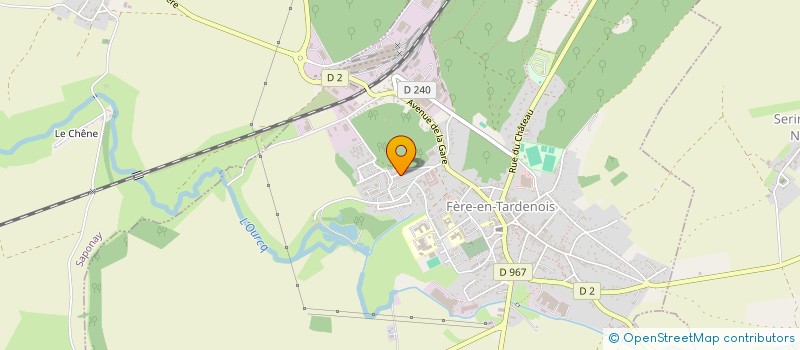 localisation de l'entreprise MONSIEUR RENE EVRARD à FERE-EN-TARDENOIS