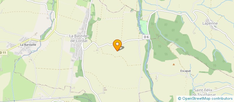 localisation de l'entreprise MONSIEUR RENE EYCHENNE à LA BASTIDE-DE-LORDAT