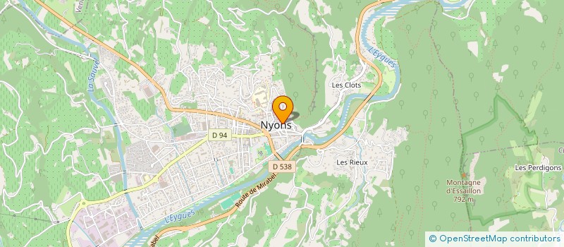 localisation de l'entreprise MONSIEUR RENE FABBRI à NYONS