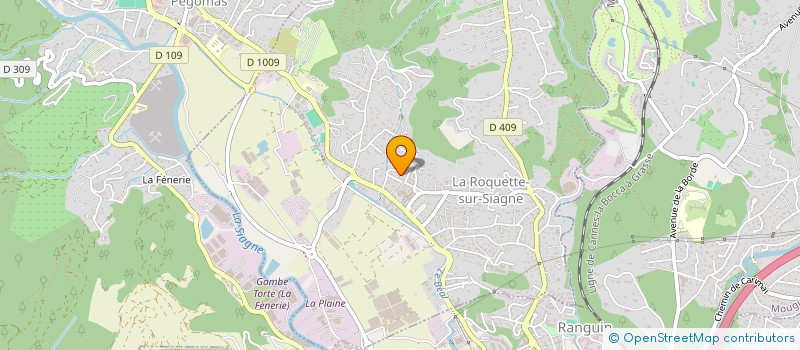 localisation de l'entreprise MONSIEUR RENE FARAUT à LA ROQUETTE-SUR-SIAGNE