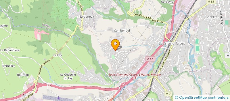 localisation de l'entreprise MONSIEUR RENE FARRA  LA GRAND-CROIX