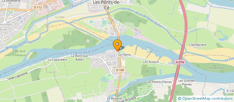 localisation de l'entreprise MONSIEUR RENE FAUCHARD à LES PONTS-DE-CE