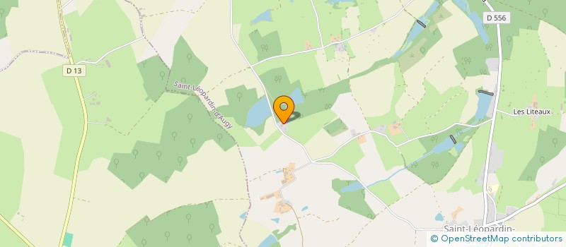 localisation de l'entreprise MONSIEUR RENE FAVIER  SAINT LEOPARDIN D'AUGY