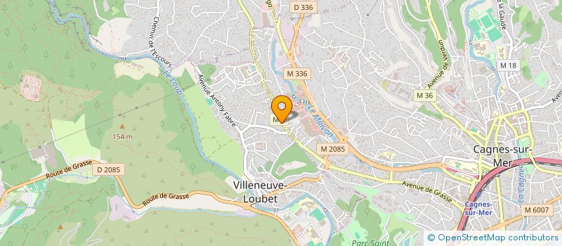 localisation de l'entreprise MONSIEUR RENE FAYE  VILLENEUVE-LOUBET
