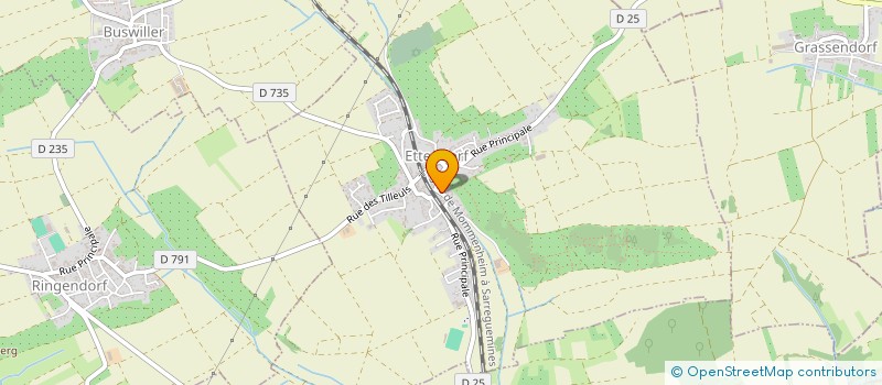 localisation de l'entreprise MONSIEUR RENE FEGER  ETTENDORF