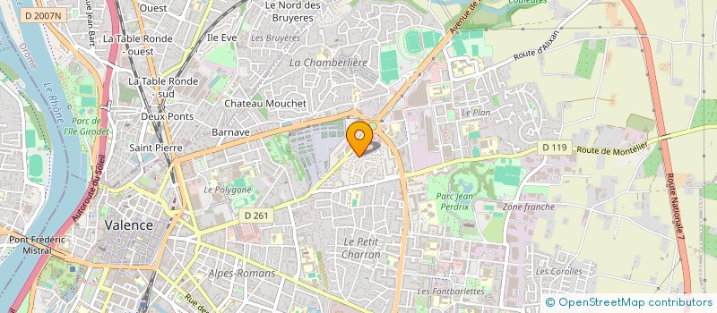 localisation de l'entreprise MONSIEUR RENE FERERE à VALENCE