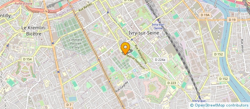 localisation de l'entreprise MONSIEUR RENE FERRY  IVRY-SUR-SEINE