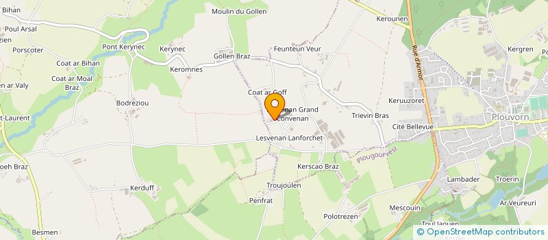 localisation de l'entreprise MONSIEUR RENE FLOCH à PLOUVORN