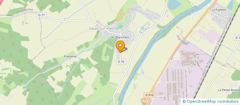 localisation de l'entreprise MONSIEUR RENE FONTAINE  VAUX-SUR-VIENNE