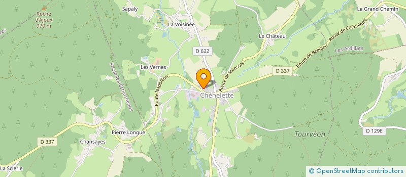 localisation de l'entreprise MONSIEUR RENE FONTERET  CHENELETTE