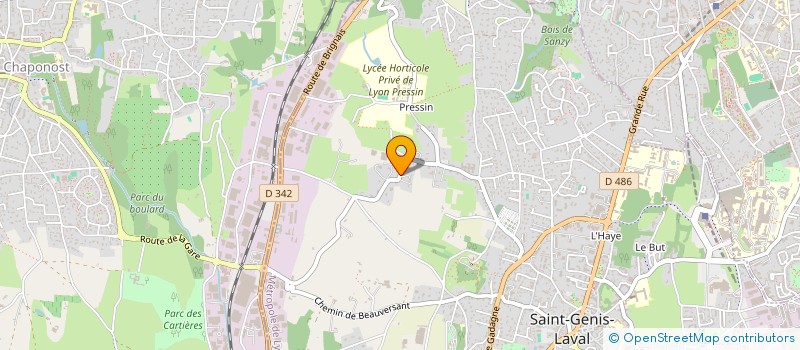 localisation de l'entreprise MONSIEUR RENE FOREST à SAINT-GENIS-LAVAL