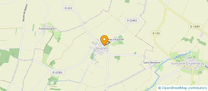 localisation de l'entreprise MONSIEUR RENE FORGET  SEIGNE