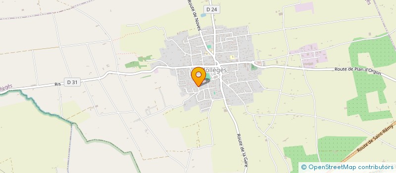 localisation de l'entreprise MONSIEUR RENE FORNALLAZ  MOLLEGES