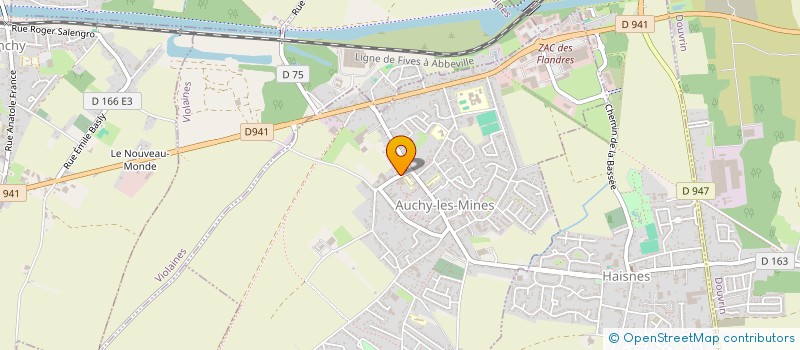 localisation de l'entreprise MONSIEUR RENE FOULON  AUCHY-LES-MINES