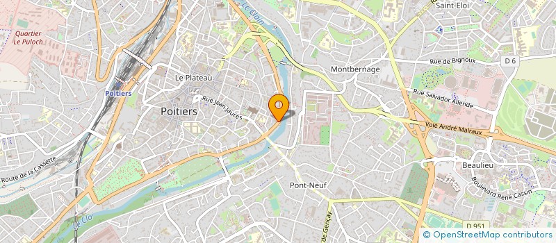 localisation de l'entreprise MONSIEUR RENE FRADIN  POITIERS