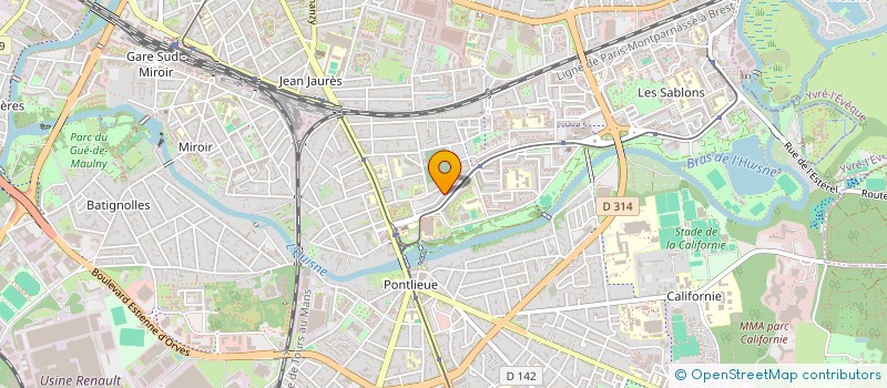 localisation de l'entreprise MONSIEUR RENE FRANCOIS à LE MANS