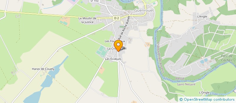 localisation de l'entreprise MONSIEUR RENE FRAUD à GUENROUET