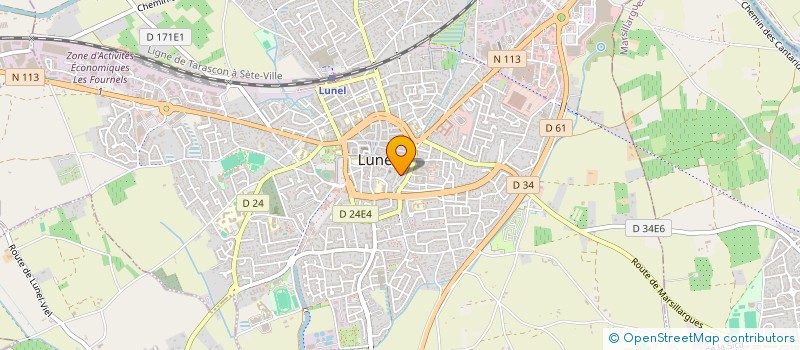 localisation de l'entreprise MONSIEUR RENE FRITZ  LUNEL