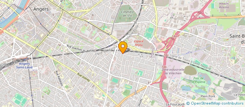 localisation de l'entreprise MONSIEUR RENE FROGER à ANGERS