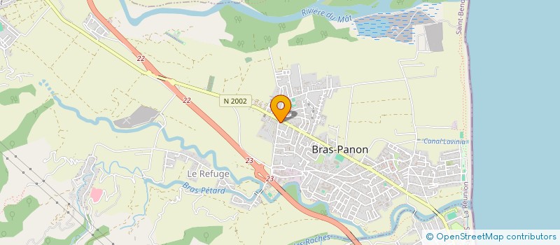 localisation de l'entreprise MONSIEUR RENE FRUTEAU DE LACLOS à BRAS-PANON