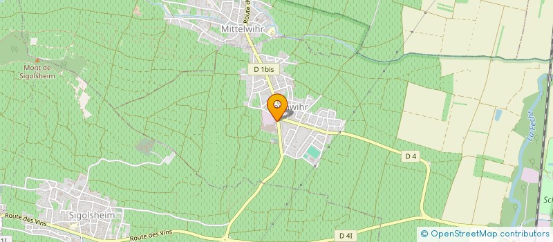 localisation de l'entreprise MONSIEUR RENE FUCHS à BENNWIHR