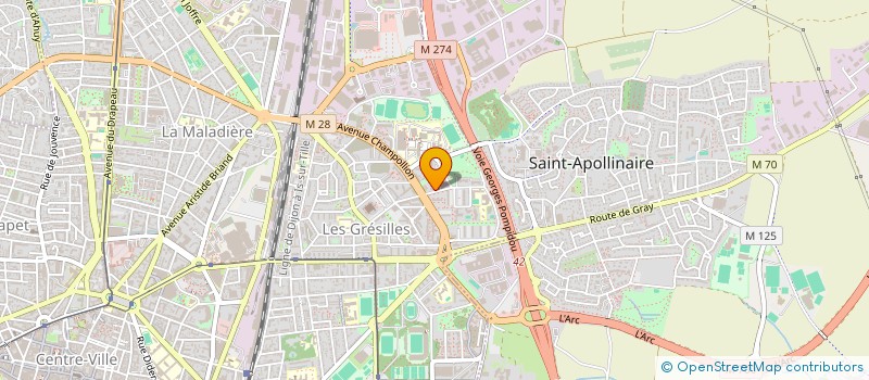 localisation de l'entreprise MONSIEUR RENE GAGLIARDI à DIJON