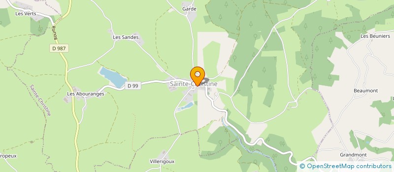 localisation de l'entreprise MONSIEUR RENE GAILLARD  SAURET-BESSERVE