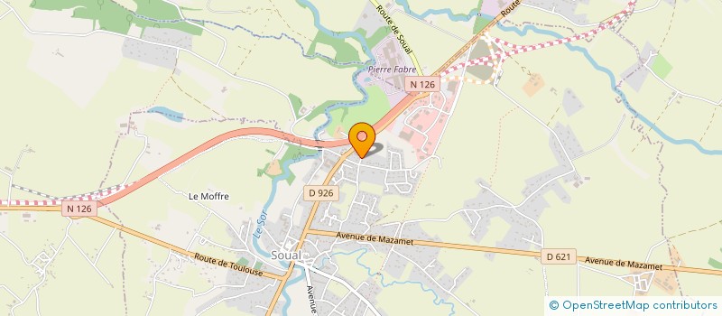 localisation de l'entreprise MONSIEUR RENE GALINIER  SOUAL