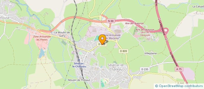 localisation de l'entreprise MONSIEUR RENE GALTIER  SEVERAC D'AVEYRON