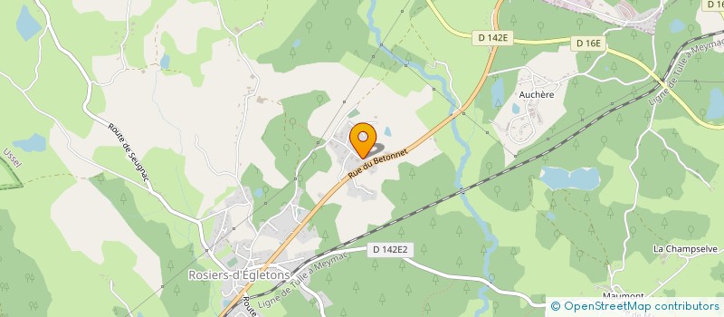 localisation de l'entreprise MONSIEUR RENE GANE  ROSIERS-D'EGLETONS