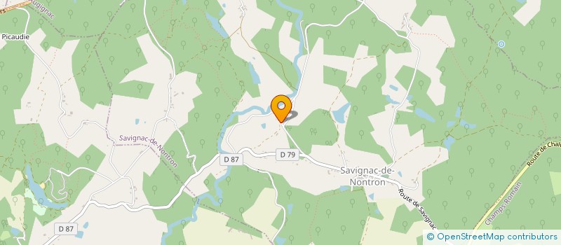 localisation de l'entreprise MONSIEUR RENE GARDILLOU  SAVIGNAC-DE-NONTRON