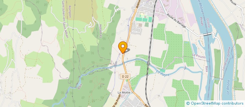 localisation de l'entreprise MONSIEUR RENE GARNIER  LE POUZIN