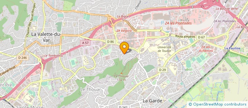 localisation de l'entreprise MONSIEUR RENE GASTIN à LA VALETTE-DU-VAR