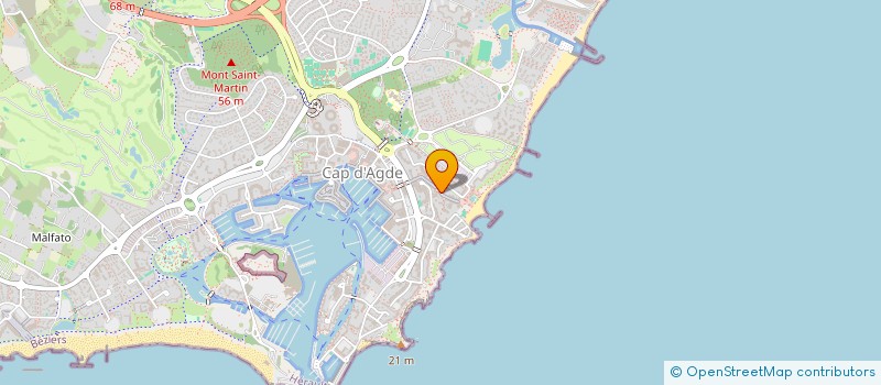 localisation de l'entreprise MONSIEUR RENE GAUDIN  AGDE