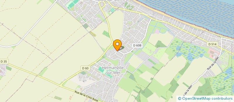 localisation de l'entreprise MONSIEUR RENE GAUGAIN  HERMANVILLE-SUR-MER