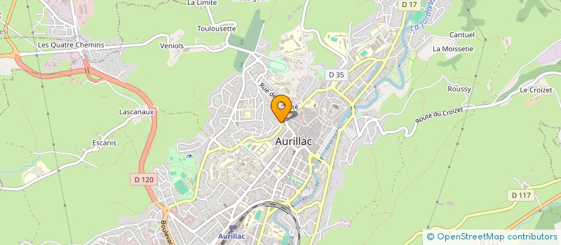 localisation de l'entreprise MONSIEUR RENE GAULE à AURILLAC