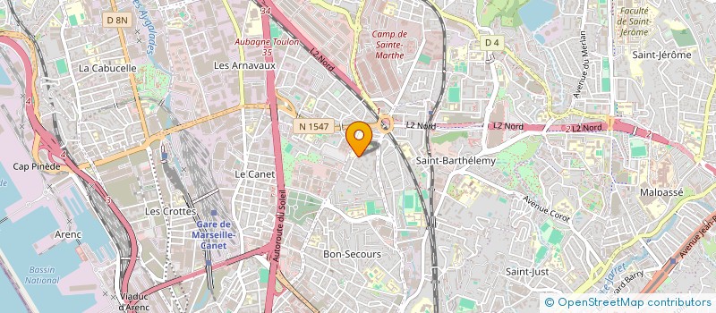 localisation de l'entreprise MONSIEUR RENE GAUTHIER à MARSEILLE 14EME